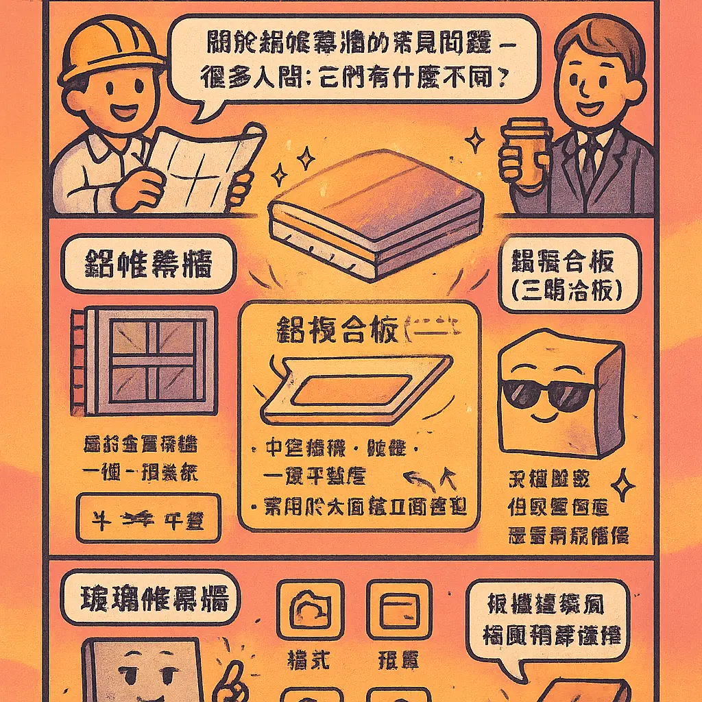 鋁帷幕牆 - 三明治板