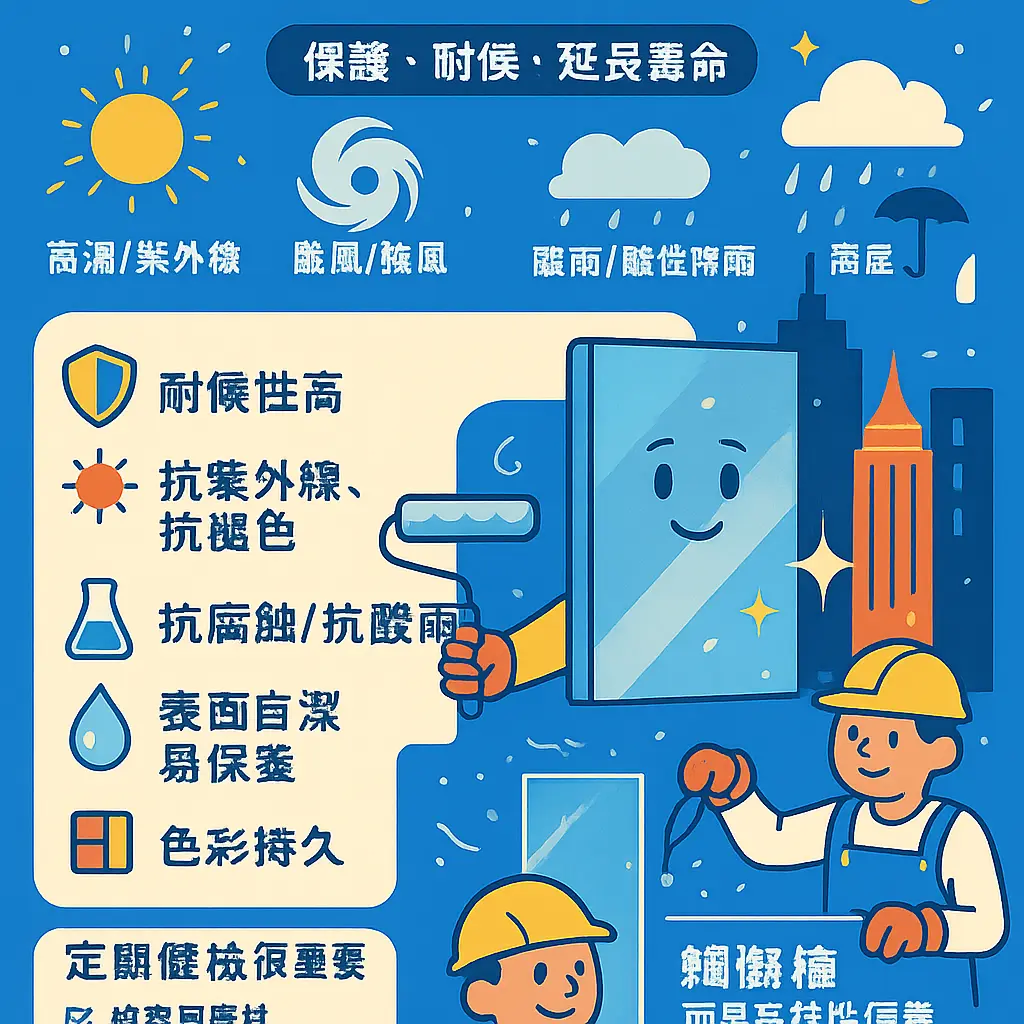 帷幕牆是什麼 - 氟碳烤漆