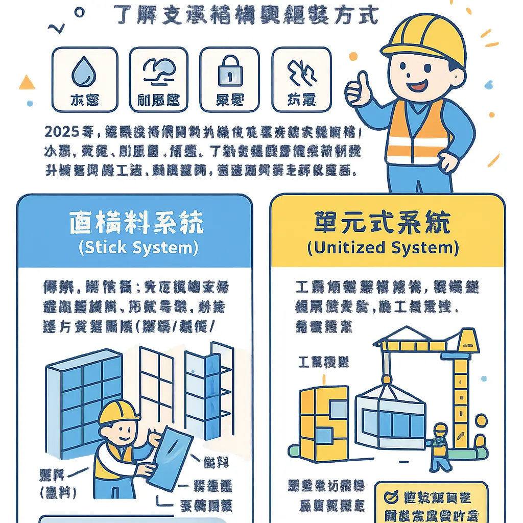 帷幕牆種類 - 帷幕牆