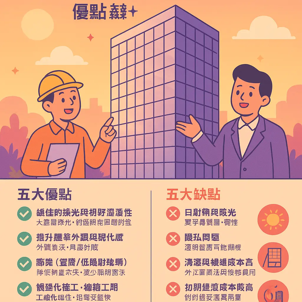 玻璃帷幕牆 - 玻璃帷幕牆