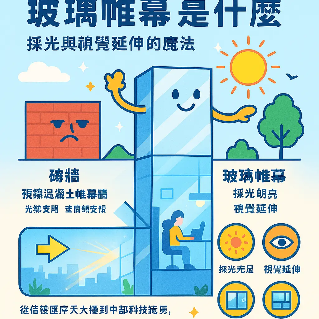 玻璃帷幕是什麼 - 玻璃帷幕