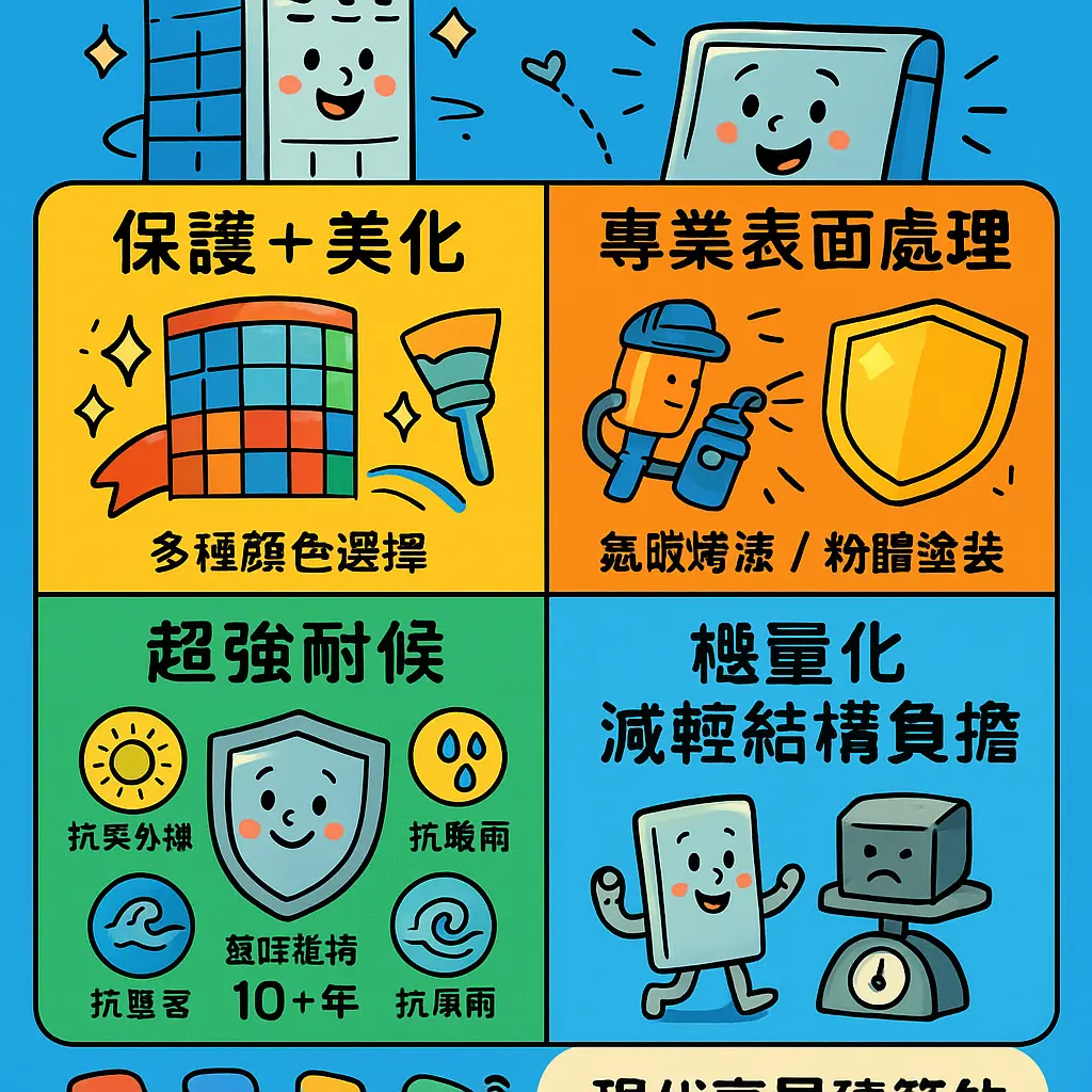 鋁帷幕牆 - 鋁合金