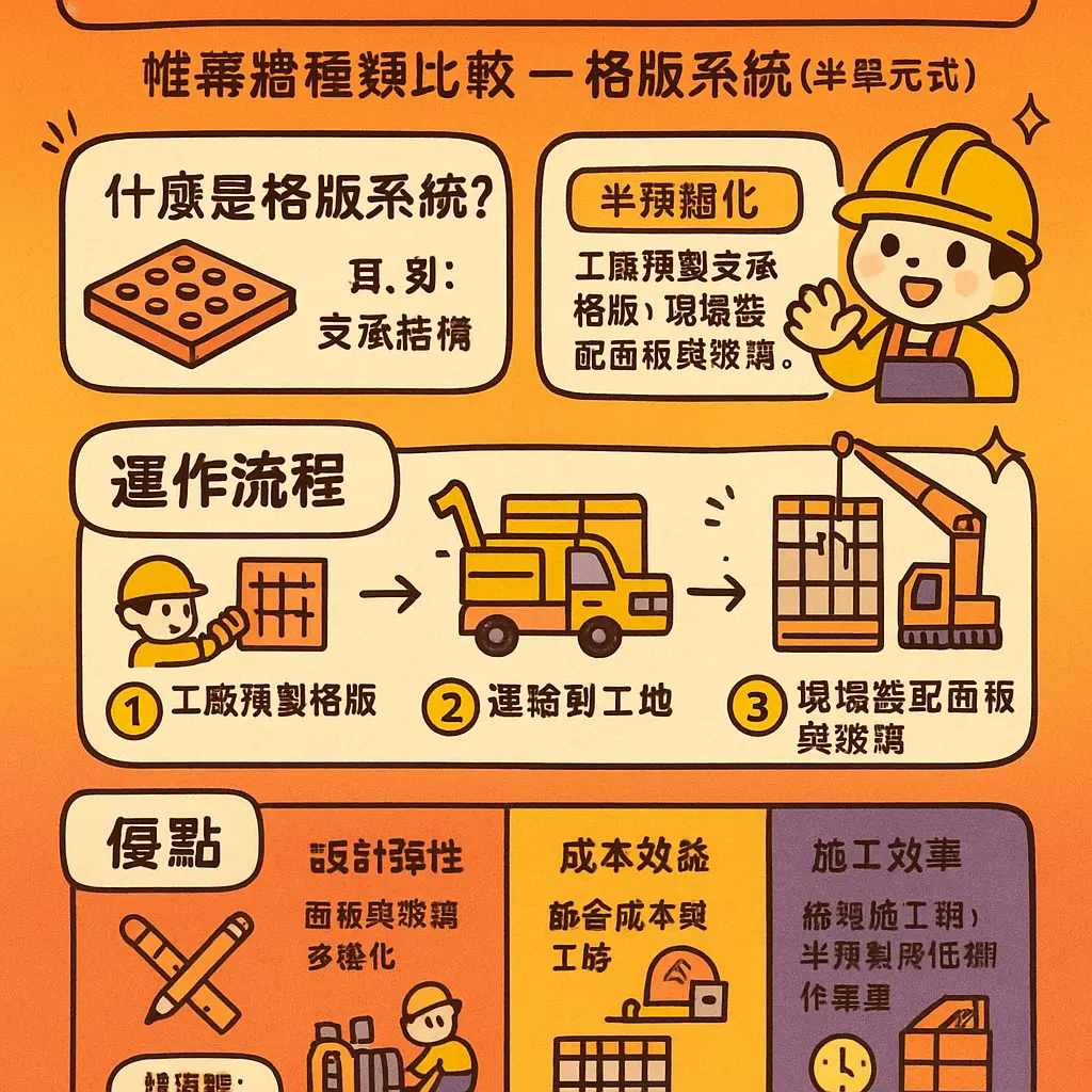 帷幕牆種類 - 單元式系統