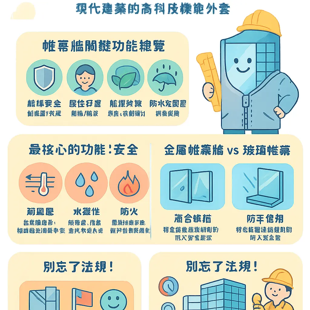 玻璃帷幕是什麼 - 金屬帷幕牆