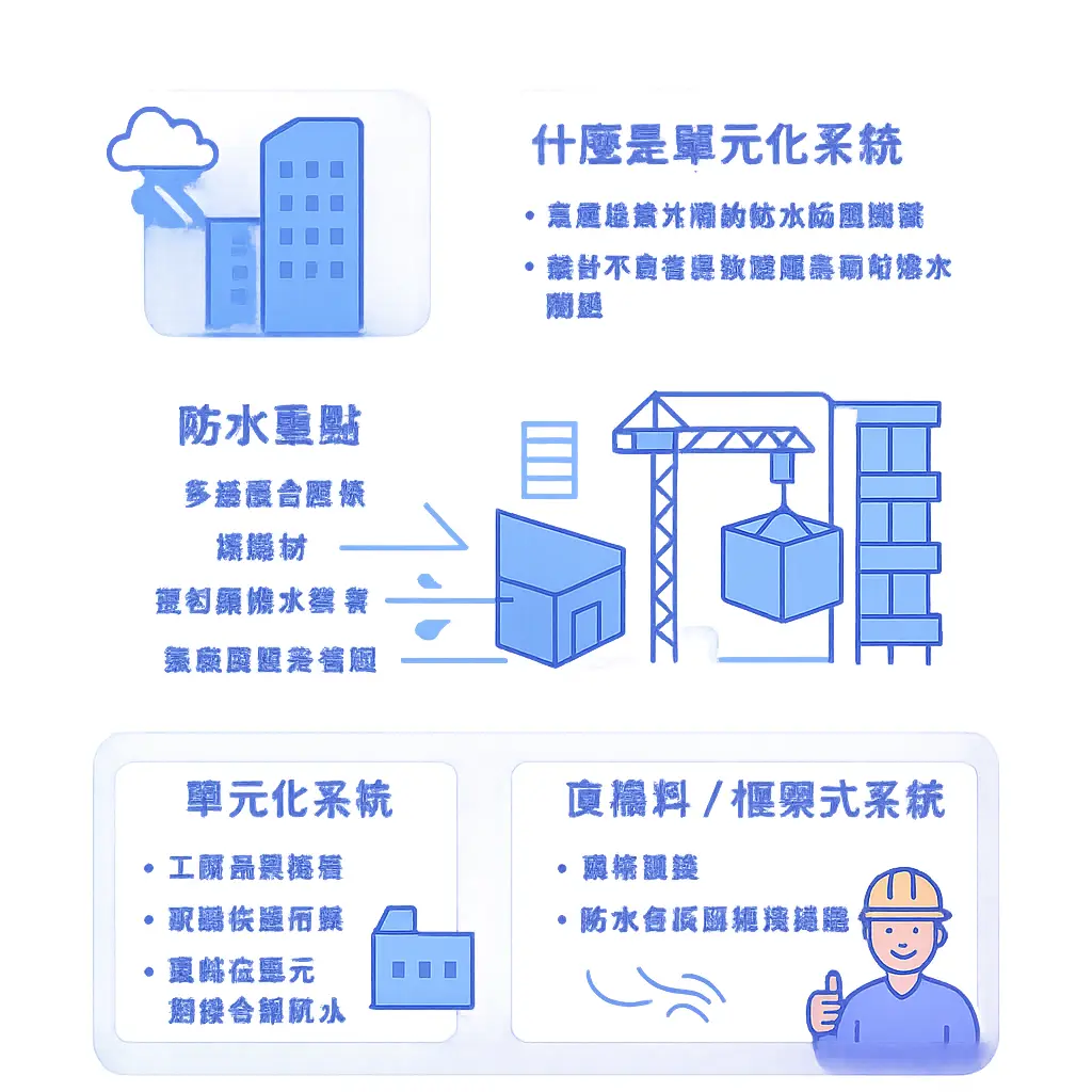 帷幕牆材質 - 單元化系統